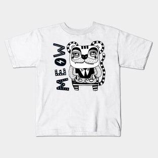 MEOW TIGER Kids T-Shirt